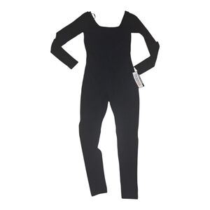 Vintage Black Long Sleeve Unitard Size M